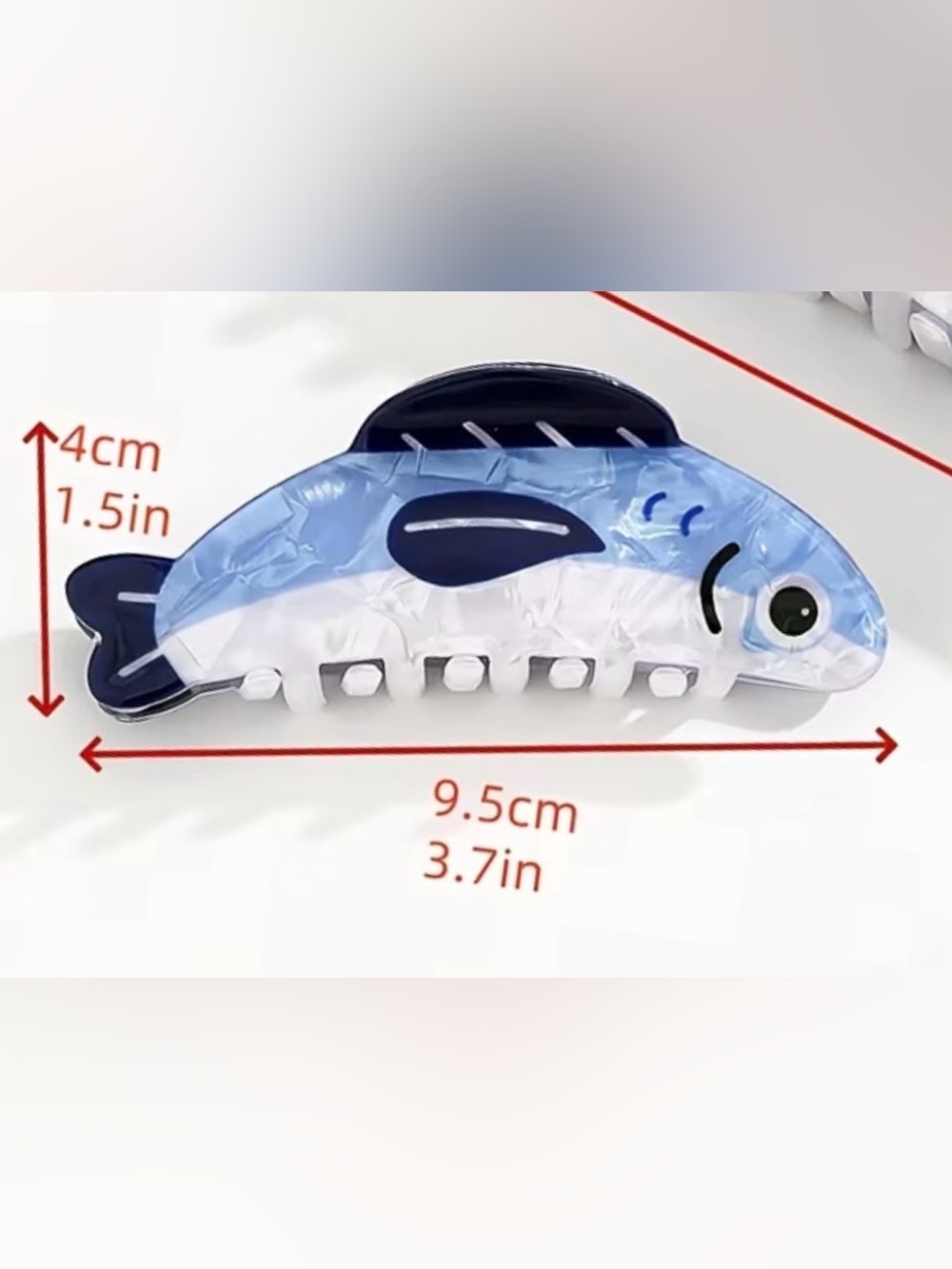 Cute Blue Sardine Hair Clip